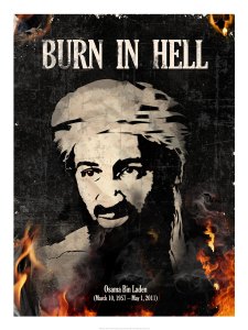 osama bin laden burn in hell